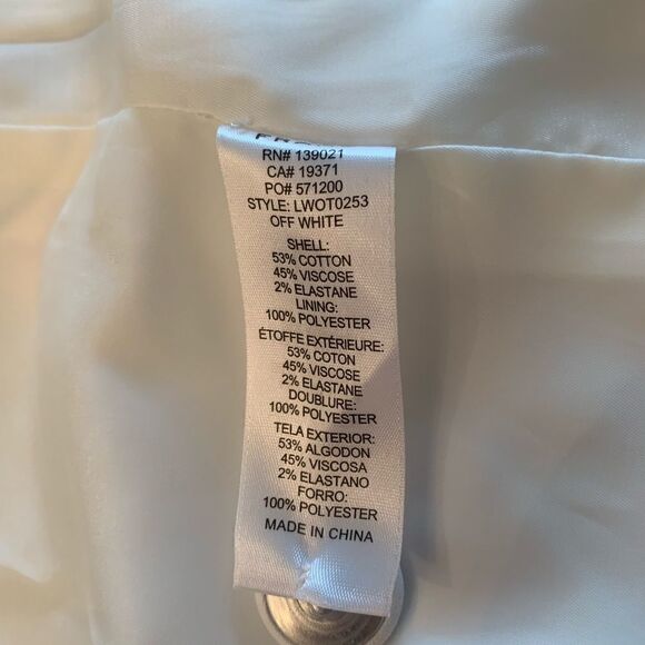 💥Frame scallop jacket blazer size 6 in off white, NWT - Picture 10 of 11